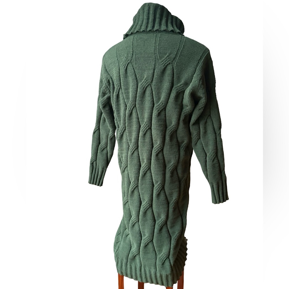 STITCHDROP Chenille Cable Knit Sweater Dress, Sz M - Picture 7 of 15